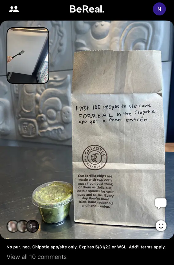 Chipotle BeReal2