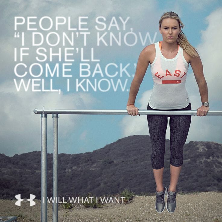  Lindsay Vonn under Armour