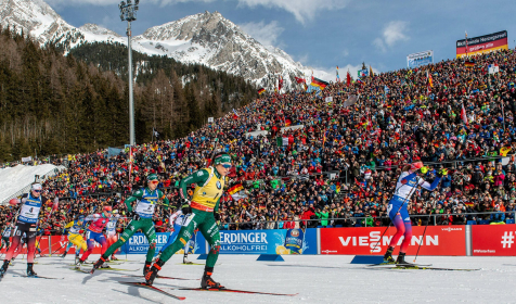 Il pubblico di Anterselva durante la Coppa del Mondo 2020