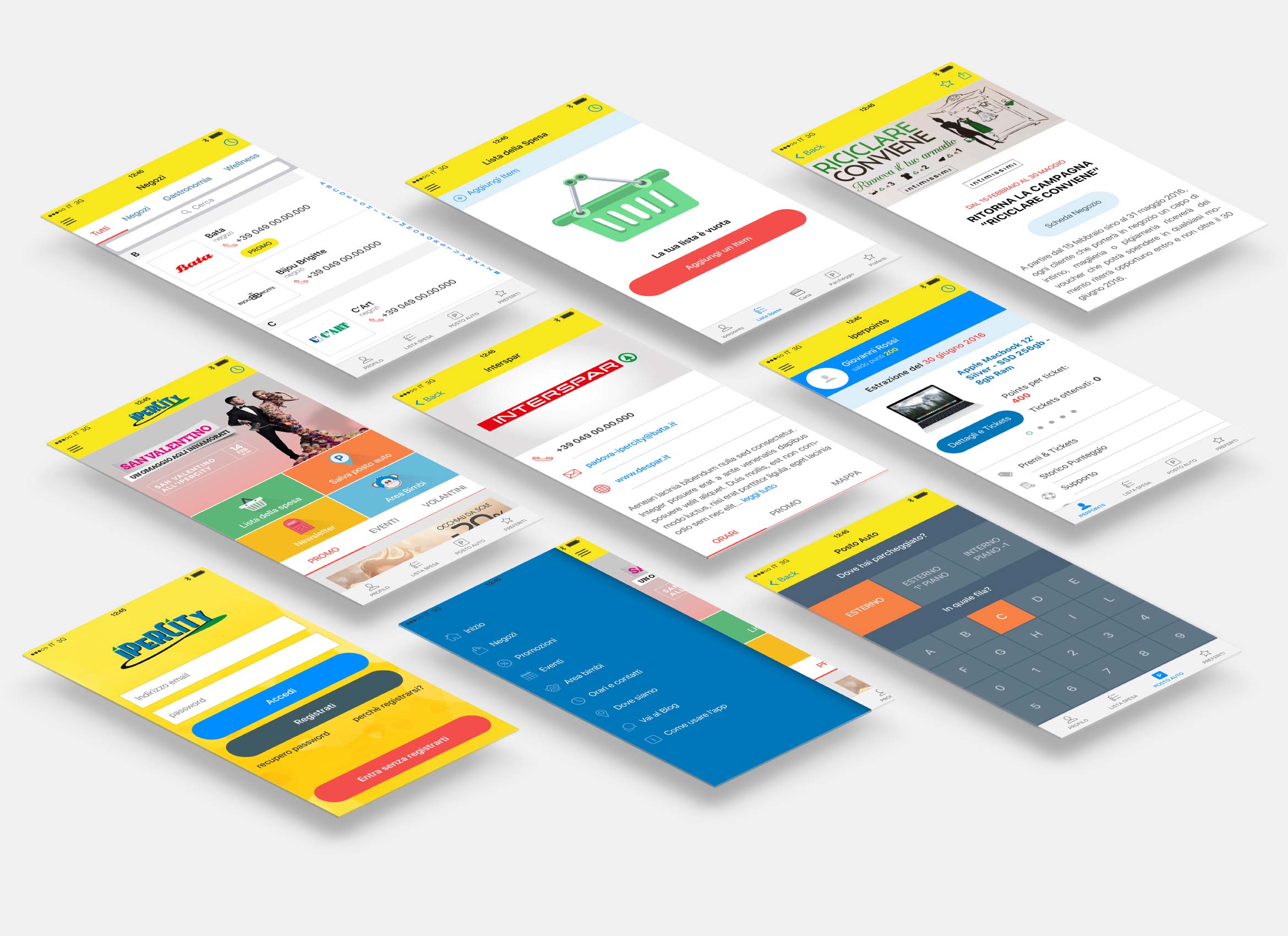 mockup app ipercity
