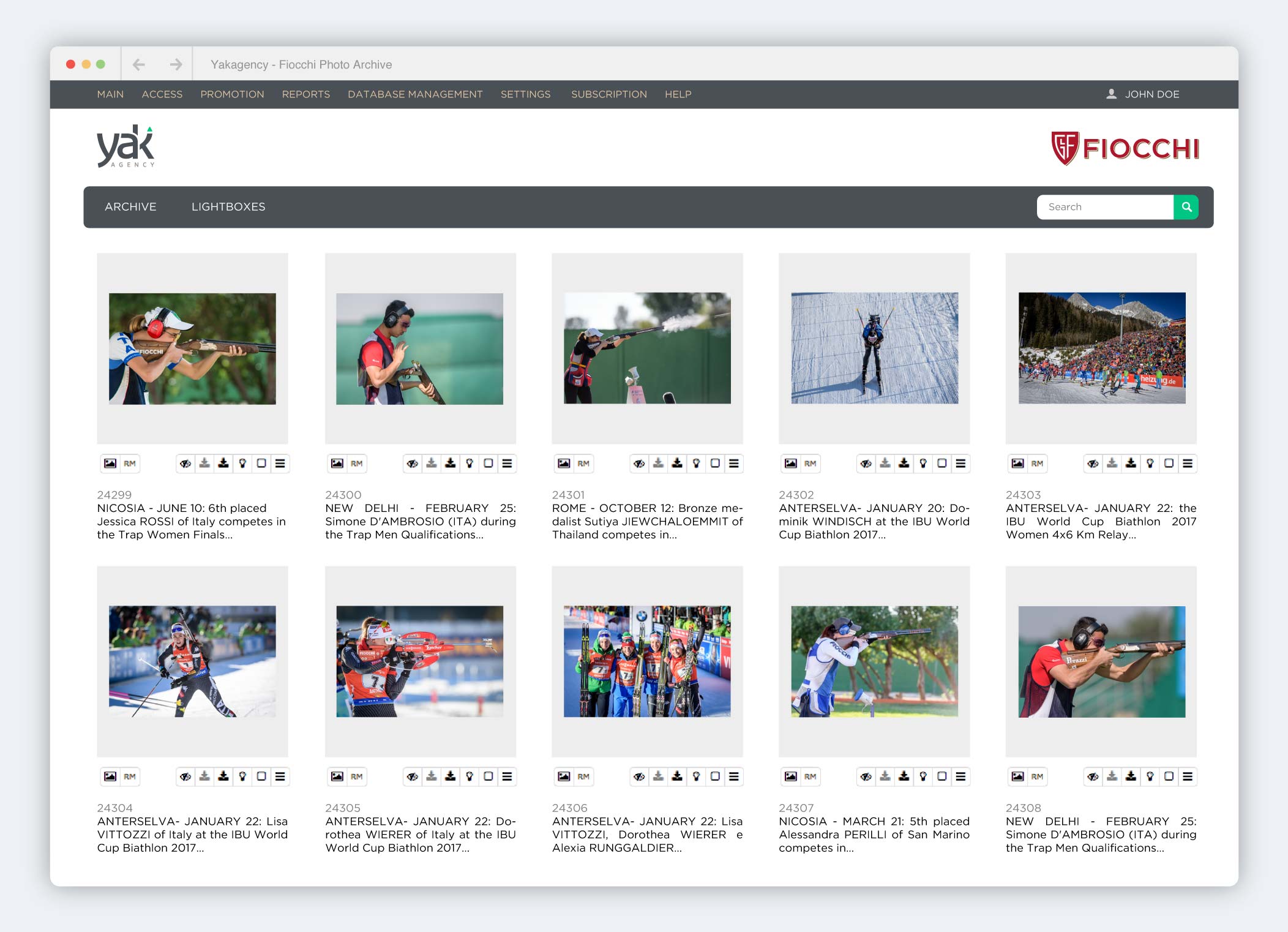 fiocchi photo archive