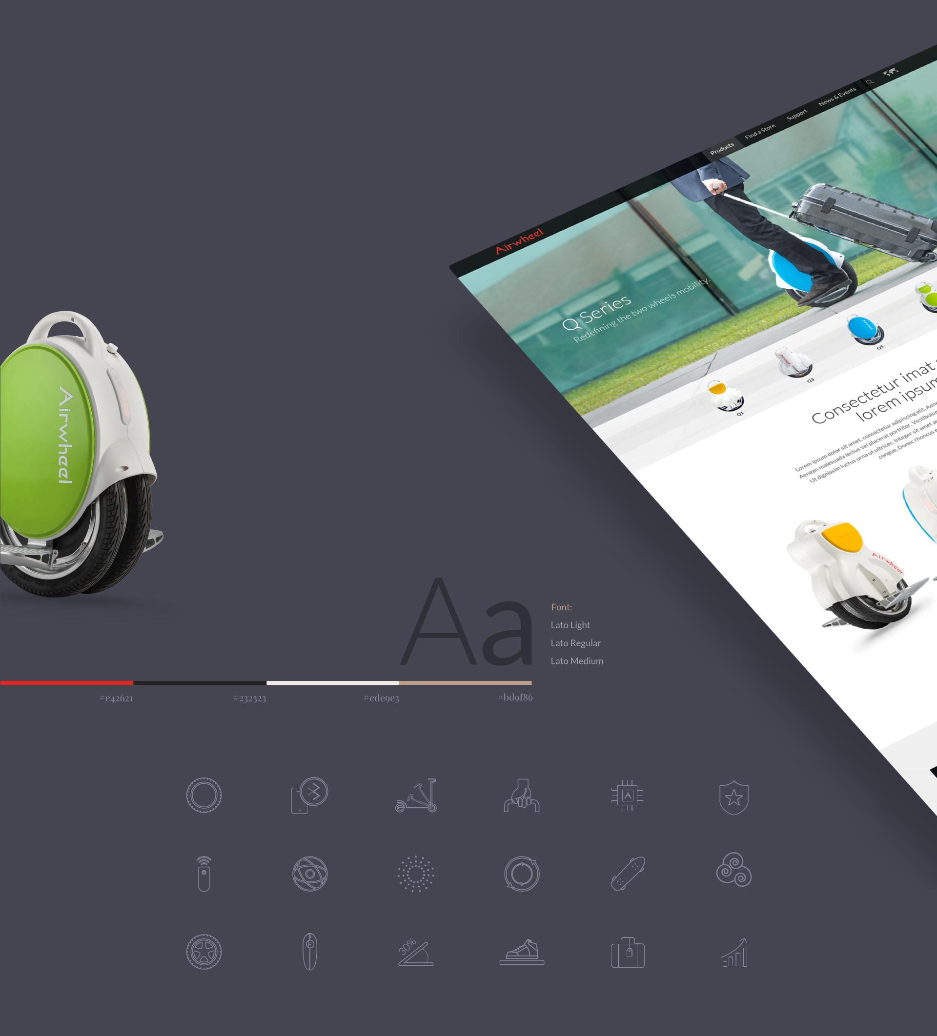 mockup and graphic